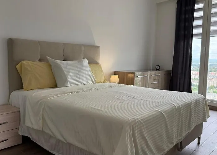 아파트 29th Floor Cevahir Apartment-free Parking-spa Nad Gym-stunning View